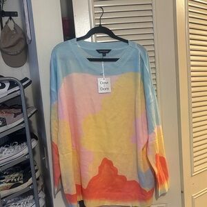 Davi & Dani Light Blue Knit Sweater